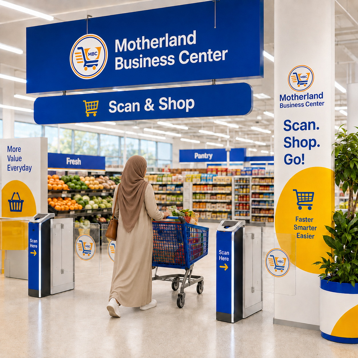 Motherland shopping app and groceries